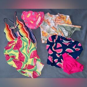 (5) BRAND NEW 12m Baby Girls' Swimwear Bundle